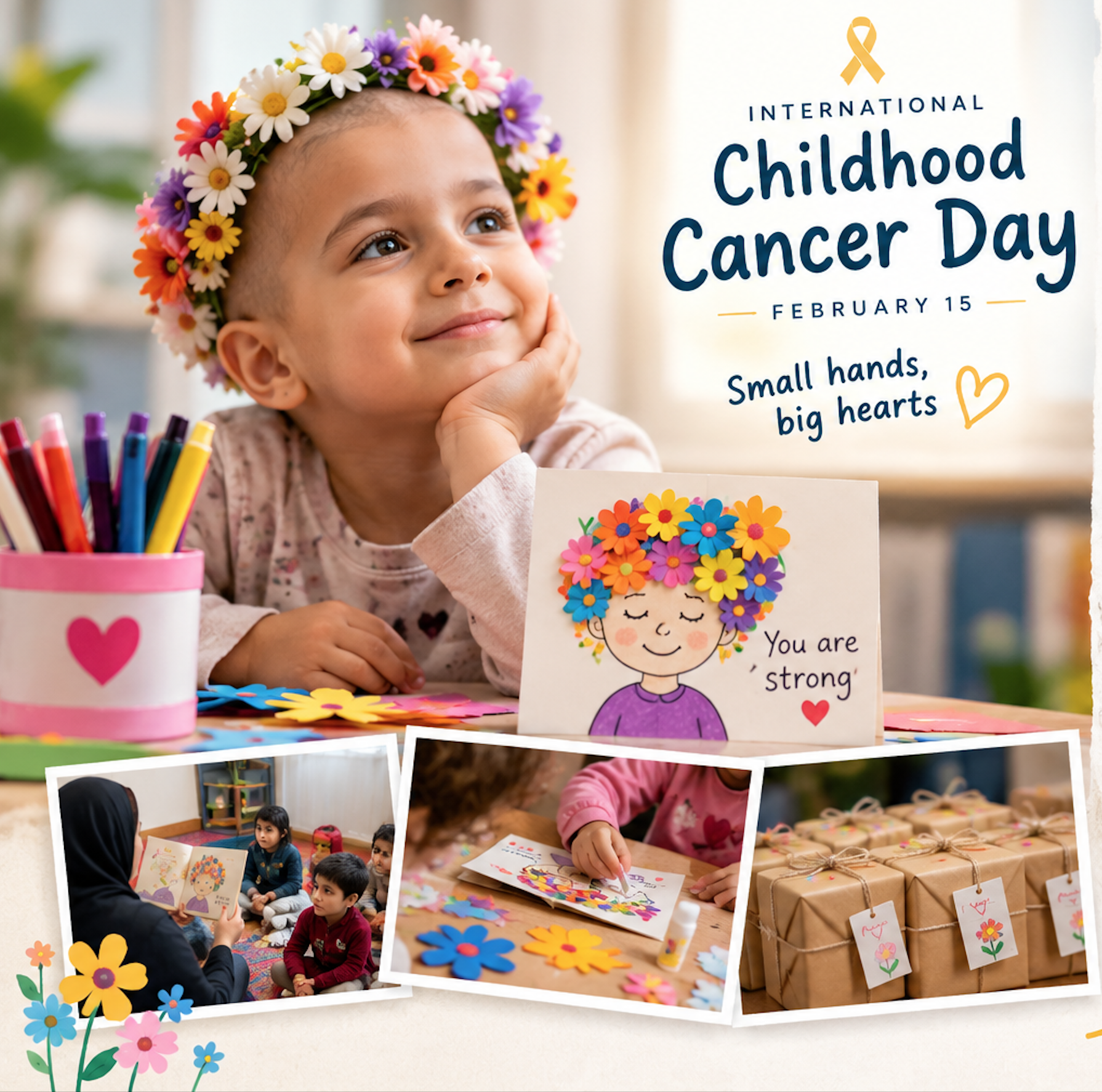 International Childhood Cancer Day — Small hands, big hearts